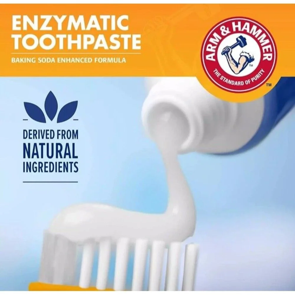 2-Pack Dog Dental Kit BONUS Enzymatic Beef Flavor Mint Arm & Hammer Toothbrush